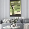 Plakat: Retro vintage golf poster sign