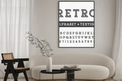 Plakat: Retro wektor czcionki alfabet o udzielenie tekstury nakładki.