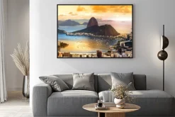 Plakat: Rio de janeiro, brazylia w półmroku