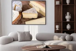 Plakat: Różne odmiany francuskich serów