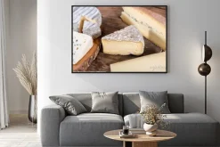 Plakat: Różne odmiany francuskich serów