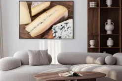 Plakat: Różne odmiany francuskich serów