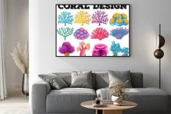 Plakat: Różnego rodzaju konstrukcji koralowców