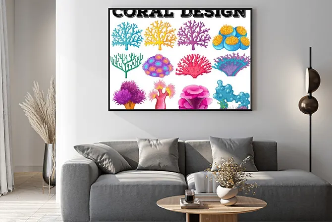 Plakat: Różnego rodzaju konstrukcji koralowców