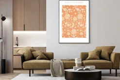 Plakat: Roślinny wzór w stylu william morris