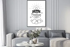 Plakat: Romantyczny, inspirujący cytat. czarno-biały wektora typografia