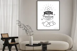 Plakat: Romantyczny, inspirujący cytat. czarno-biały wektora typografia