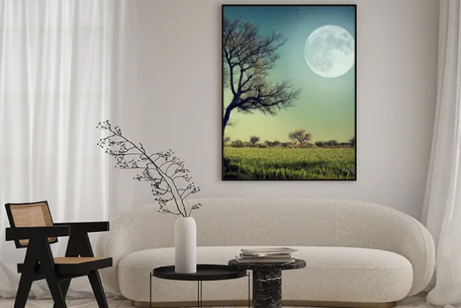 Plakat: Romantyczny wieczór w świetle księżyca