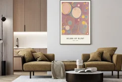 Plakat: Różowa abstrakcja hilma af klint dorosłość
