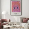 Plakat: Różowa abstrakcja reprodukcja paul klee