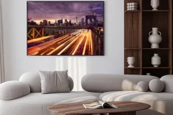 Plakat: Ruch na moście brooklińskim