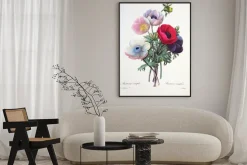 Plakat: Rycina botaniczna z bukietem