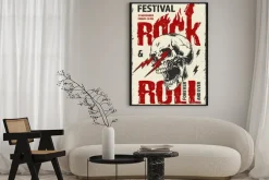 Plakat: Rysunek z czaszką