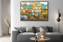 Plakat: Samochody i maszyny budowlane