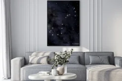 Plakat: Scorpion konstelacji na nocnym niebie