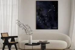 Plakat: Scorpion konstelacji na nocnym niebie