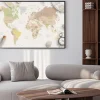 Plakat: Sea, travel things on world map conposition. copy space in the