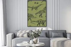 Plakat: Seamless camouflage dino pattern, print for t-shirts, textiles,