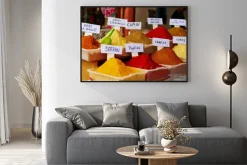 Plakat: Selection of spices on a moroccan market