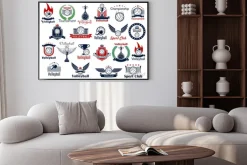 Plakat: Siatkówka gry sportowe ikony i symbole