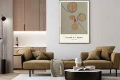 Plakat: Siedmioramienna gwiazda abstrakcja hilma af klint