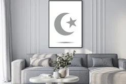 Plakat: Silver star and crescent