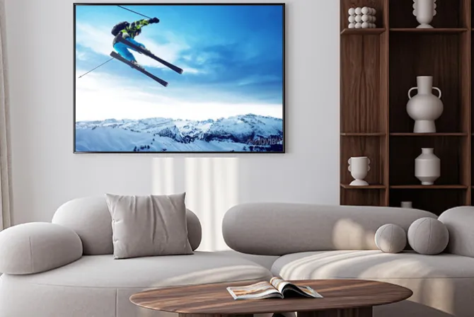 Plakat: Skoki narciarz