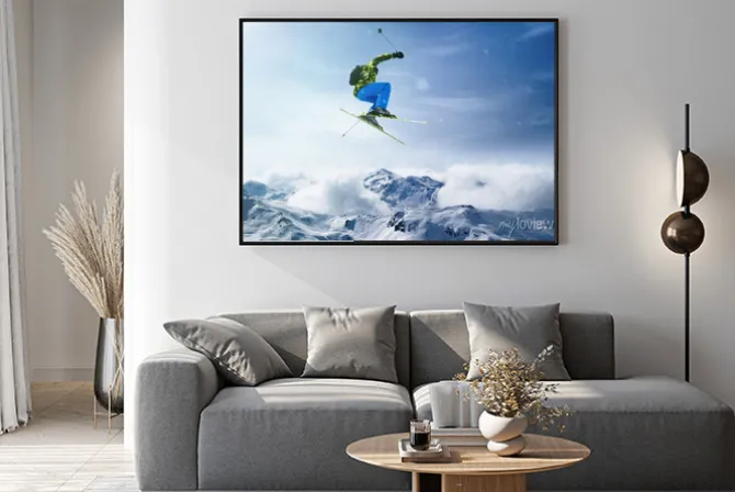 Plakat: Skoki narciarz