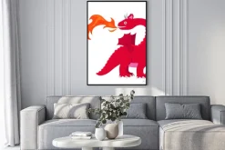 Plakat: Smok pożarniczy smok