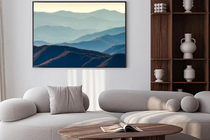 Plakat: Smoky grzbiety górskie