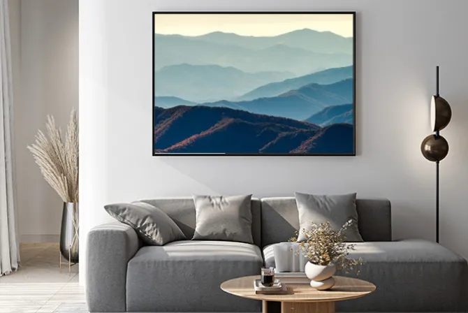 Plakat: Smoky grzbiety górskie