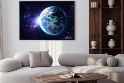 Plakat: Słońce za planetą ziemią