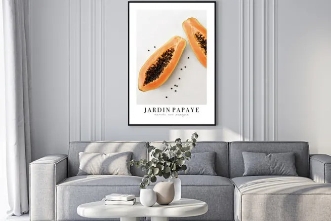 Plakat: Soczyste owoce papai