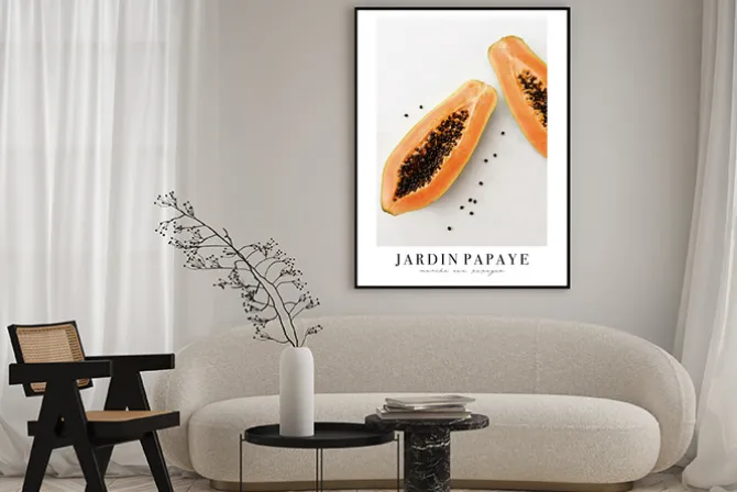 Plakat: Soczyste owoce papai