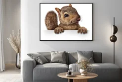 Plakat: Słodkie wiewiórka