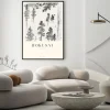 Plakat: Sosny reprodukcja autorstwa hokusai