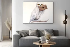 Plakat: Sowa z listem