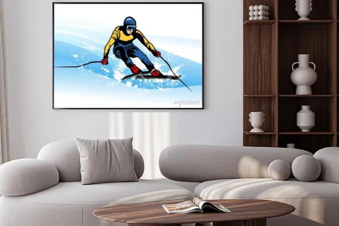 Plakat: Sporty zimowe