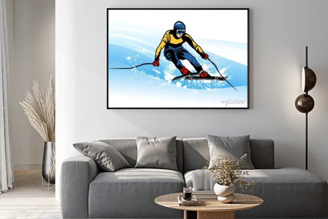 Plakat: Sporty zimowe