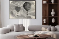 Plakat: Stara ilustracja dziwnych zjawisk optycznych podczas wniebowstąpienia