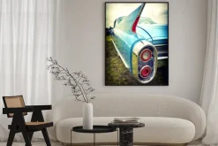 Plakat: Stary amerykański samochód w stylu vintage