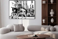 Plakat: Street in hong kong - vector illustration (all chinese characters