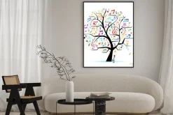 Plakat: Streszczenie muzyczne drzewa dla projektu