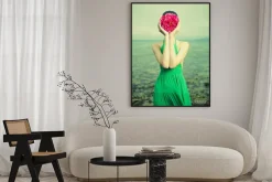 Plakat: Surrealistyczny portret kobiety