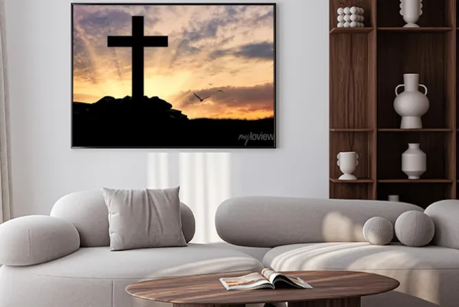 Plakat: Sylwetka krzyża