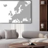 Plakat: Szczegółowa mapa europy