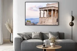 Plakat: Szczegółowo erechtheion na akropol w atenach, grecja