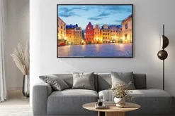 Plakat: Sztokholm - stortorget miejsce w gamla stan