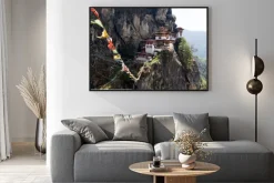 Plakat: Taktshang goemba, gniazdo tygrysa klasztoru w bhutanie