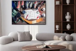 Plakat: Taktyka i łyżwy hokejowe